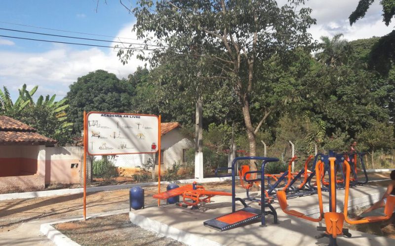 Academia ao ar livre inaugurada na Comunidade de Silva Xavier