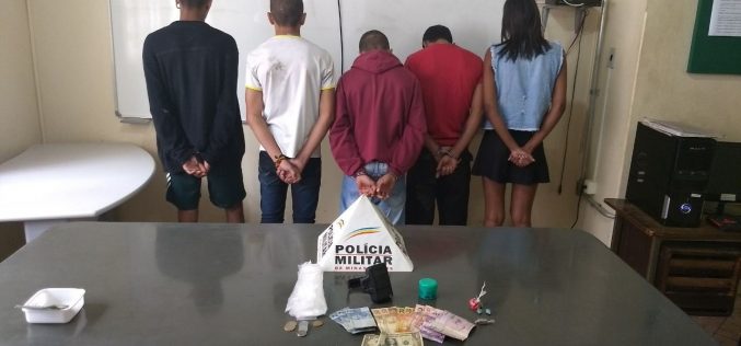Duas pessoas são presas por tráfico de drogas e corrupção de menores