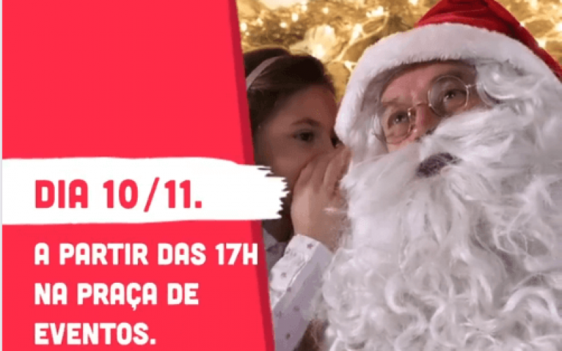 Shopping Sete Lagoas prepara festa cheia de magia e doçura na chegada do Papai Noel