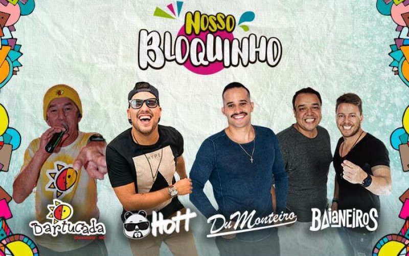 Mistura   de ritmos embala o esquenta de carnaval do “Nosso Bloquinho”