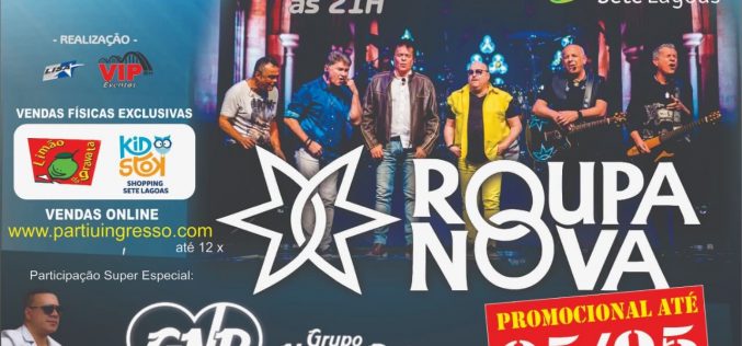Roupa Nova anuncia show no Shopping Sete Lagoas