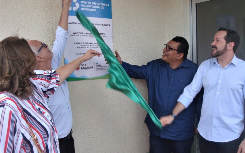 Ponto de coleta de resíduos sólidos é inaugurado no bairro Cidade de Deus