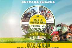 Prefeitura de Jequitibá realiza Festa do Produtor Rural de 19 a 21 de julho