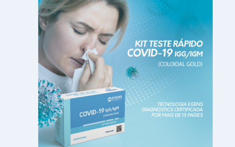 Empresa Sete-lagoana traz para o Brasil teste rápido para detecção do Coronavírus, que é usado em vários países do mundo.