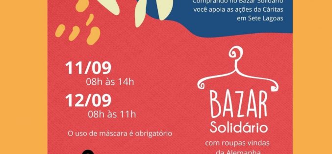 Cáritas Diocesana promove “Bazar Solidário” no final de semana em Sete Lagoas