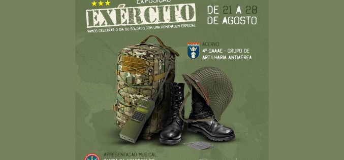 Shopping Sete Lagoas recebe a exposição ‘Exército’, em homenagem ao Dia do Soldado