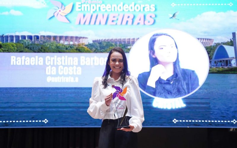 Nutricionista Rafaela Cristina é destaque no Prêmio Empreendedoras Mineiras