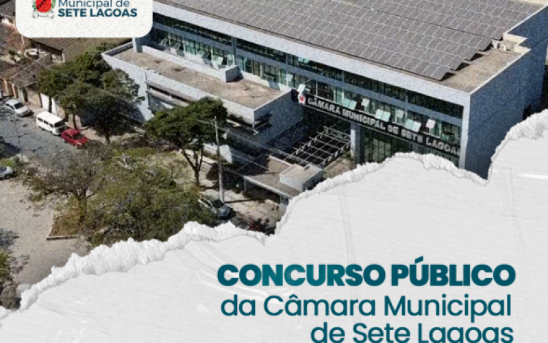 Publicado edital do concurso público da Câmara Municipal: prova objetiva marcada para o dia 29 de setembro de 2024