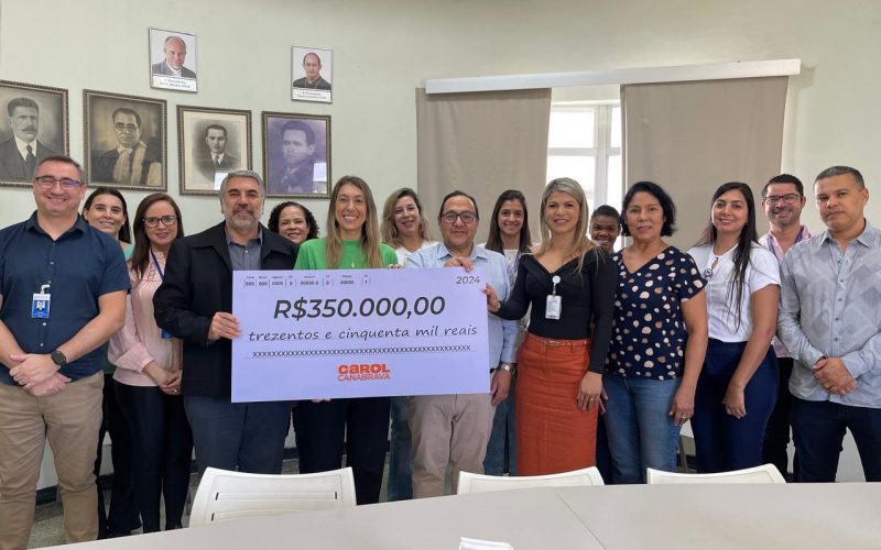 HNSG Recebe Doação de R$ 350 mil através da Vereadora Carol Canabrava