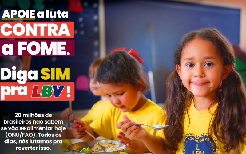 Com a ajuda da população, LBV mobiliza doações de cestas de alimentos para famílias em vulnerabilidade