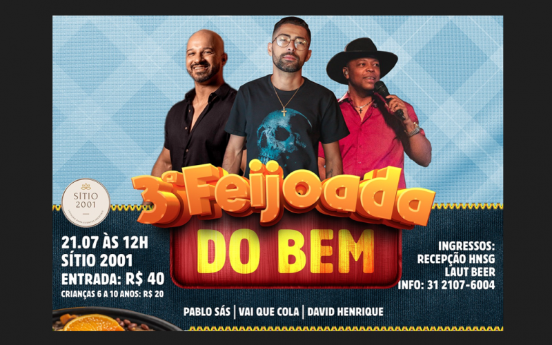 3ª Feijoada do Bem: Gastronomia, Música e Solidariedade em Sete Lagoas